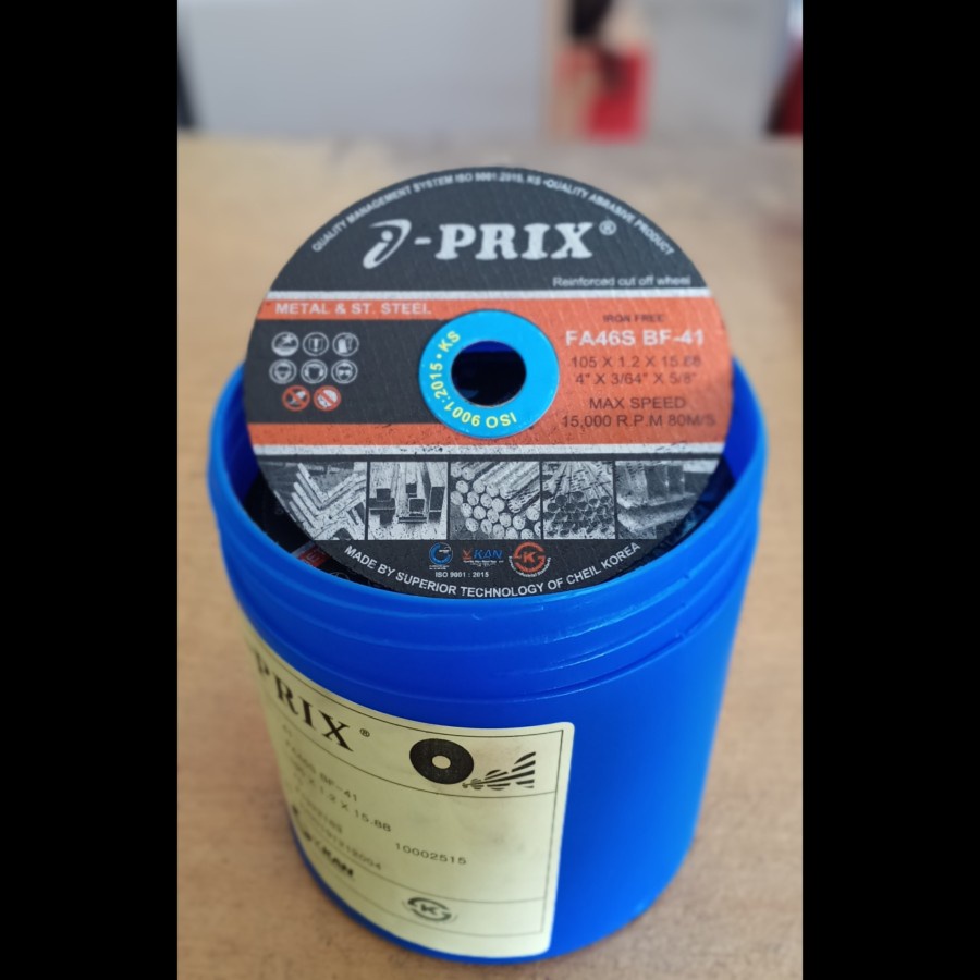 Mata Gerinda / Pisau Potong / Cutting Wheel 4" I-PRIX