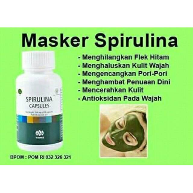 Masker SPIRULINA asli TIENS