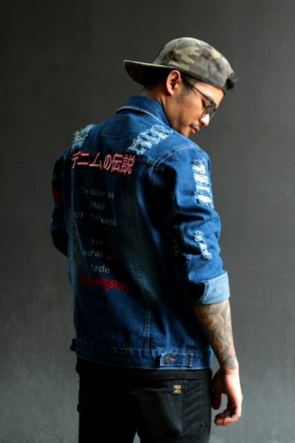 LEGEND OF DENIM™ | Jaket Jeans NEW Ripped Destroy Japanese Series J-11