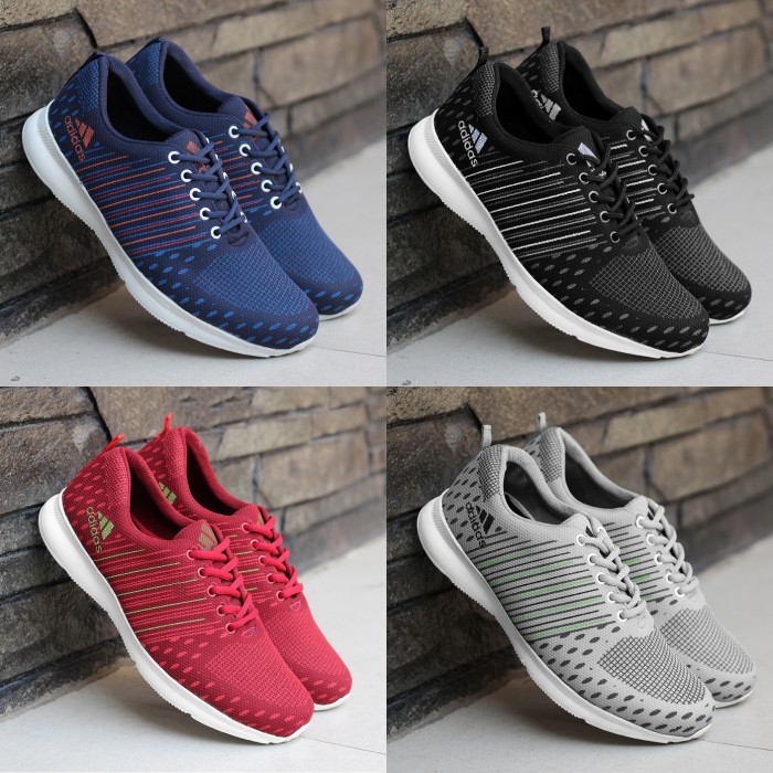 HOT PROMO!!Sepatu Pria Sneakers Adidas Running Sepatu Olahraga Lari bersepeda jalan santai main