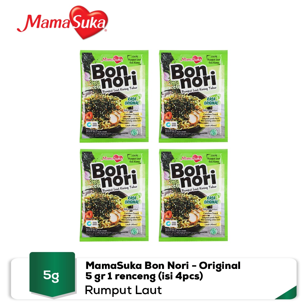 MamaSuka Bon Nori Original 5 gr 1 renceng (isi 4pcs) Shopee Indonesia