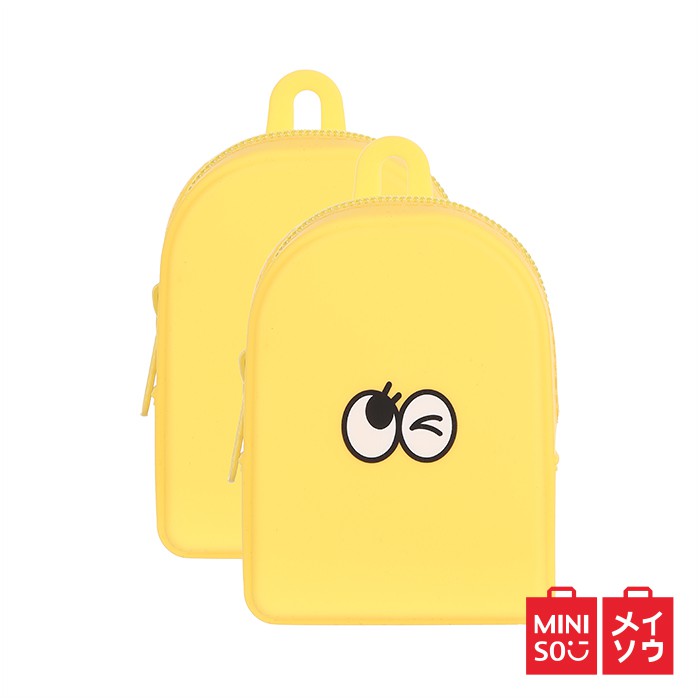 Miniso Official Winking Eye Silicone Coin Purse Dompet 