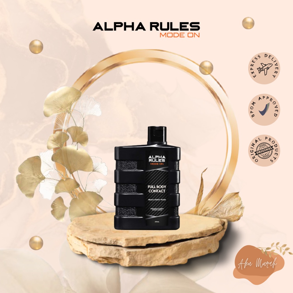 ✨ AKU MURAH ✨[BARANG SALE L.2] Alpha Rules 2 in 1 -Sabun Mandi &amp; Shampo - Sabun Shampoo Alpha - All in One Alpha Rules