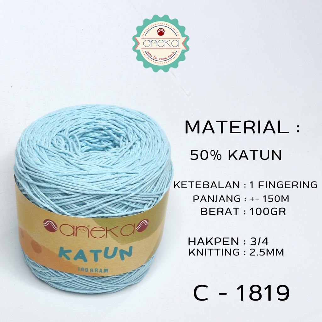 Benang Rajut Katun Polos - 1819