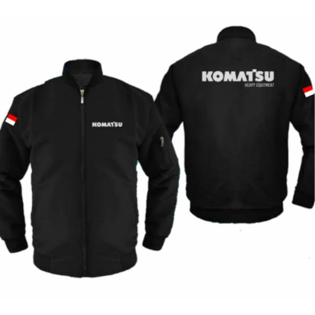 Jaket Bomber Komatsu Alat berat Pria Dan Wanita Bahan Premium Dan berkualitas Terbaik Cocok Buat Sem