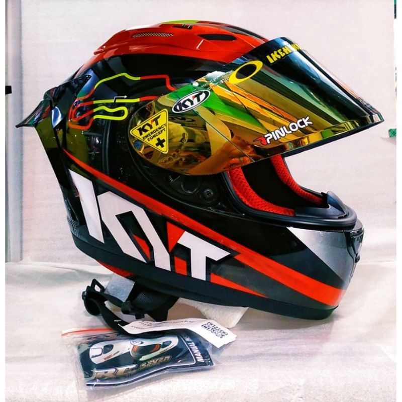 helm full face kyt rc seven paket ganteng kyt rc7 Paket Ganteng-8