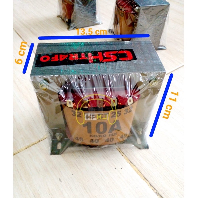 TRAFO TRANSFORMER CSH 10A CT 10 AMPERE 10AH 45V 45 VOLT MURNI