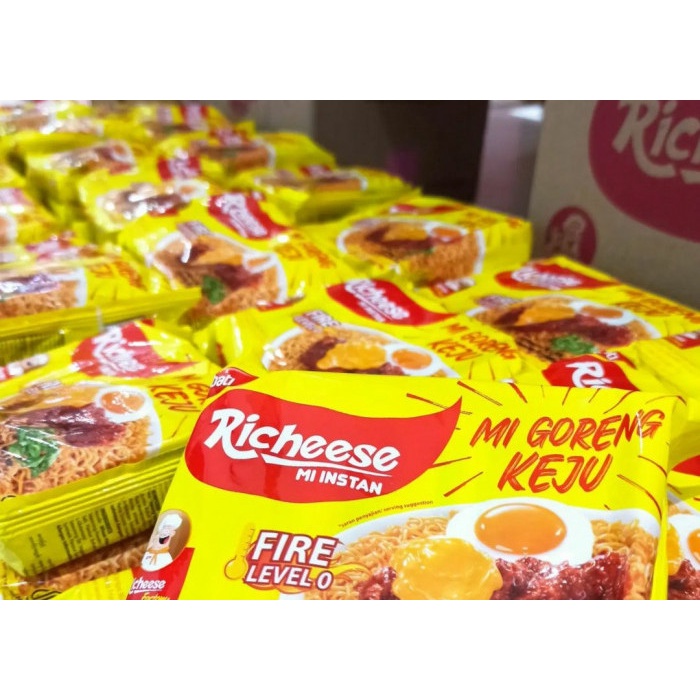 (READY STOCK) MIE GORENG DAN KUAH VIRAL MIE INSTAN RICHEESE NABATI RAMEN KEJU SPICY LEVEL 0 - LEVEL 5