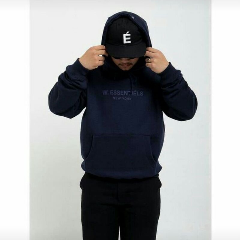 W.Essentiels Navy Jaket Hoodie Sweater