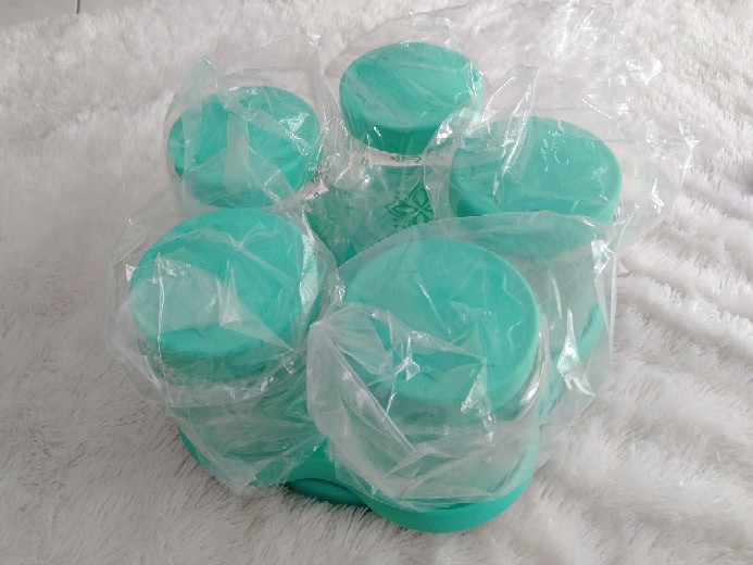 Toples Hanna Spin Toples Putar Cantik Wadah Simpan Kue Kering Isi 5 Toples