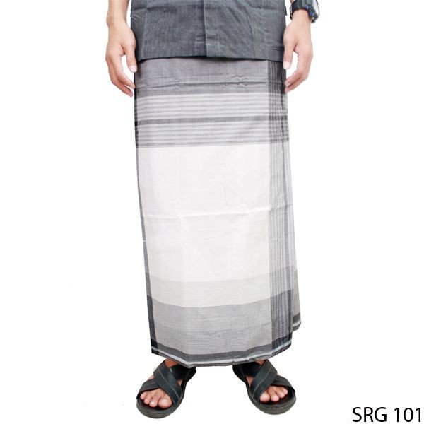 Sarung Laki Laki Katun Hitam Putih – SRG 101