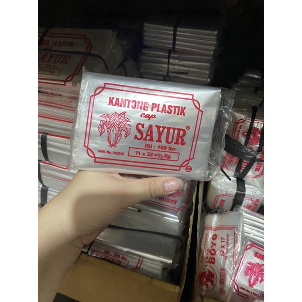 PLASTIK BENING CAP SAYUR 11x22