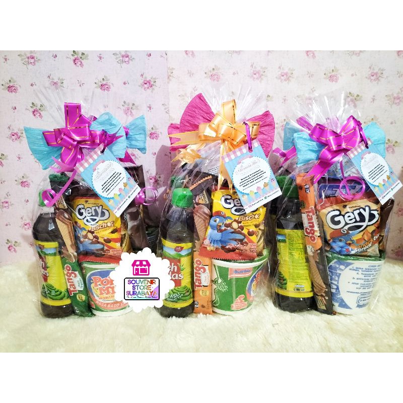 Snack Ulang Tahun / Snack Berbagi / Bingkisan Jumat Berkah / Snack Maulid Nabi / Paketan Ultah / Hampers snack / Snack Ultah Surabaya