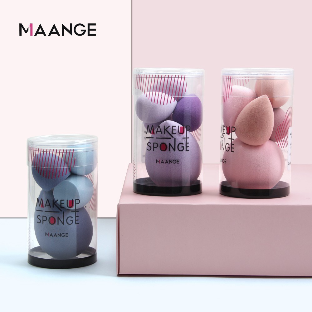 ~AB~ Original Maange 5pcs/kotak Spons Puff Makeup Lembut Untuk Wanita
