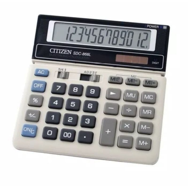 

Kalkulator CITIZEN SDC 868 L calculator CT-868L kasir alat hitung menghitung