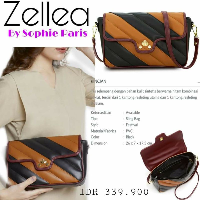 TAS ZELLEA SOPHIE PARIS PROMO MURAH SAS MAHKOTA JL71