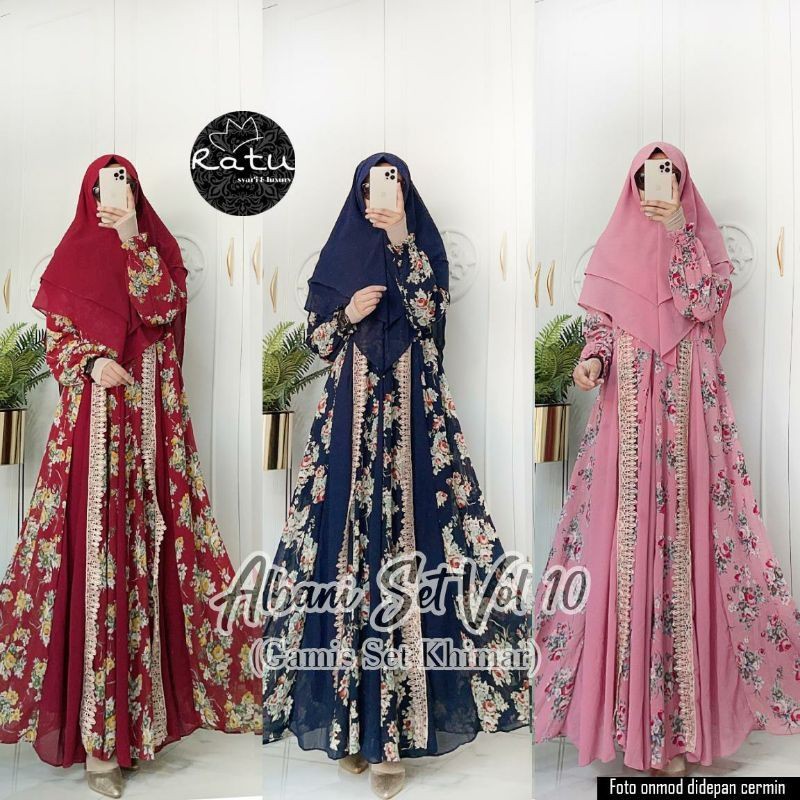 ALBANI SET VOL 10/MAXY SET KHIMAR/GAMIS SYAR'I SET