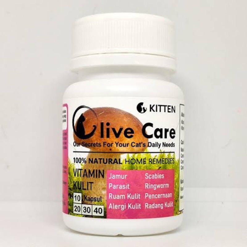 olive care vitamin kucing masalah kulit KITTEN