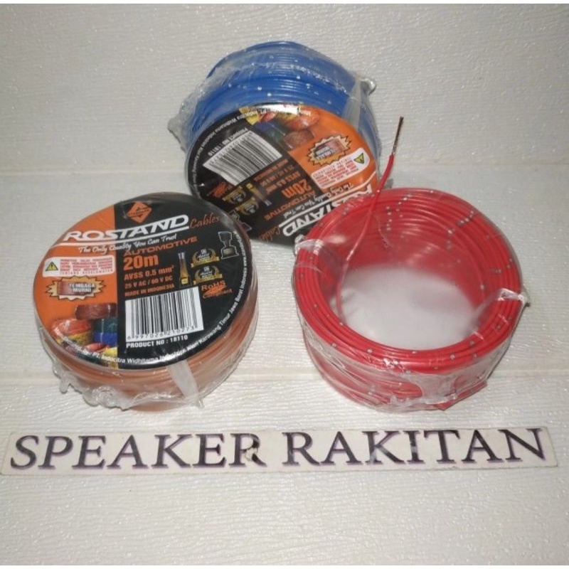 Kabel Automotive Tembaga Murni ROSTAND 20 Meter
