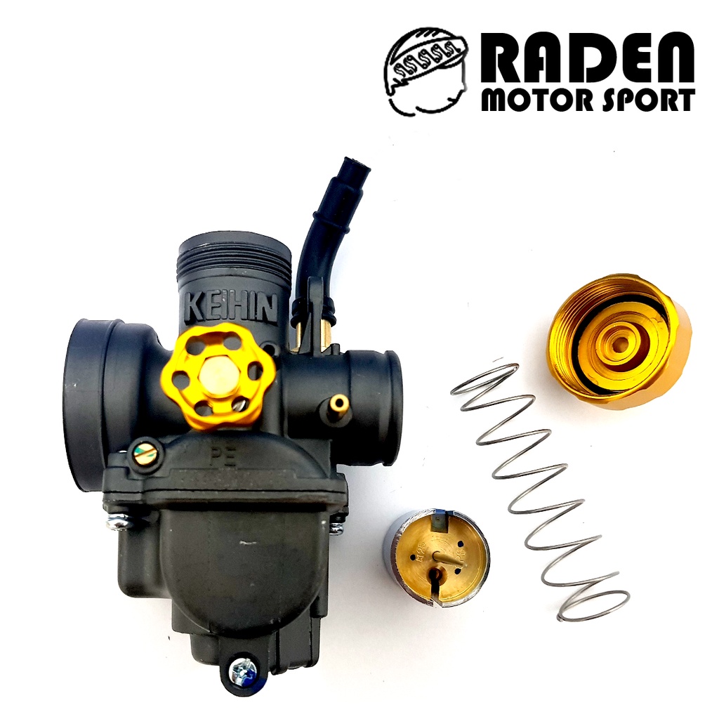 (BISA COD) KARBURATOR KEIHIN HITAM PE 24 26 28 BLACK MAMBA RED GOLD CNC THAILAND KARBU PE28 PE26 PE24 KARBULATOR BEAT VARIO MIO RX MX GRAND SUPRA 125 X BYSON NVL NVA NINJA CBR GL PRO RR SOUL FI FU 150 SATRIA KEIHIN R VIXION TIGER GL REVO MX VEGA Z ZR-5