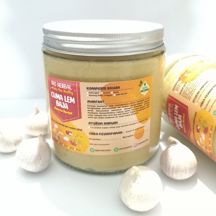 

Jus Herbal Bawang Putih Tunggal,Jahe Merah,Cuka Apel,Lemon,Madu-500ml