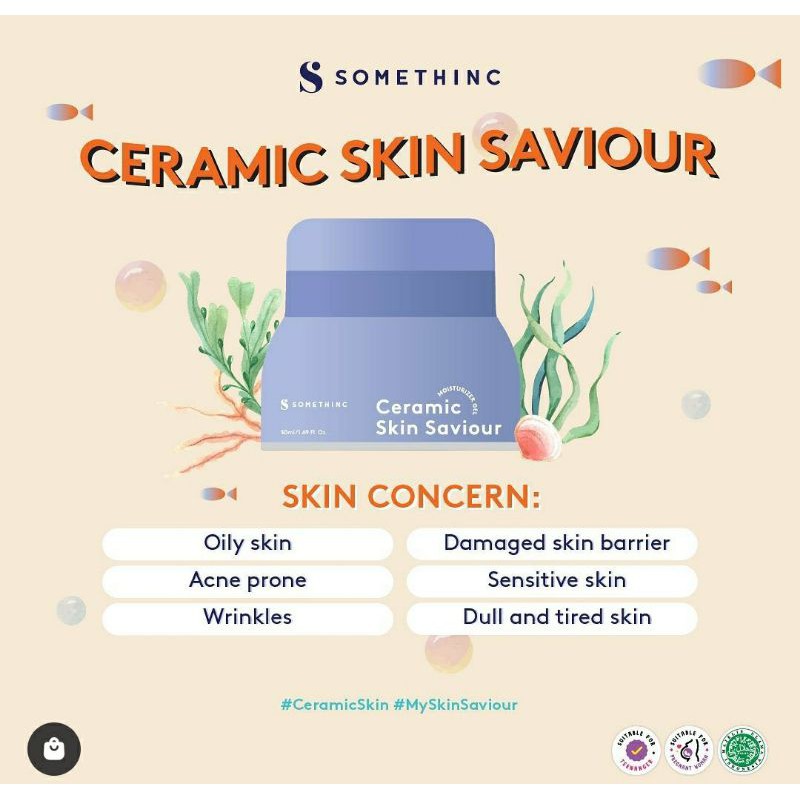 SOMETHINC Ceramic Skin Saviour Moisturizer Gel