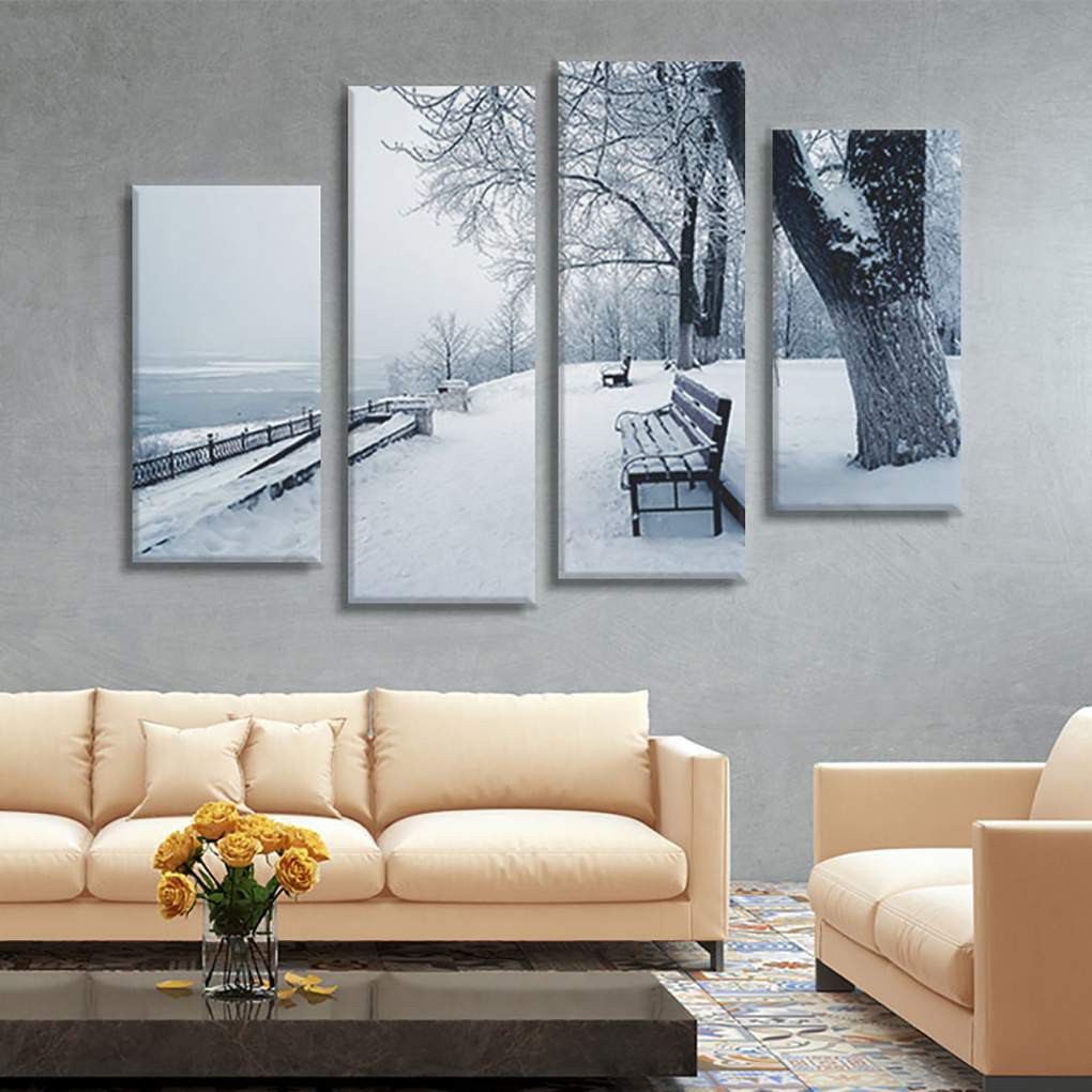 Lukisan Cat Minyak Dengan Bahan Kanvas Dan Gambar Pemandangan