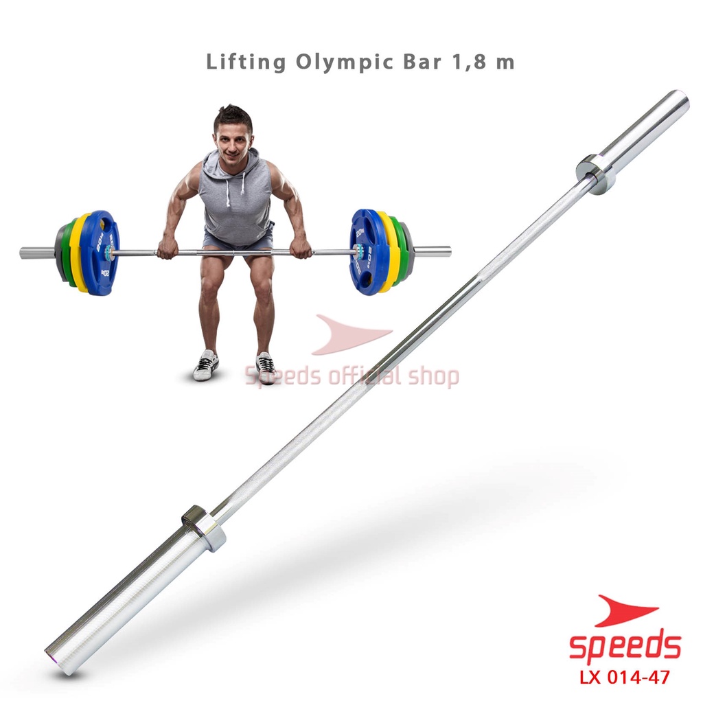 SPEEDS Stick Barbel 180cm Stick Dumbell Bar Straight Olympic Fitness Gym Tongkat Barbel 014-47