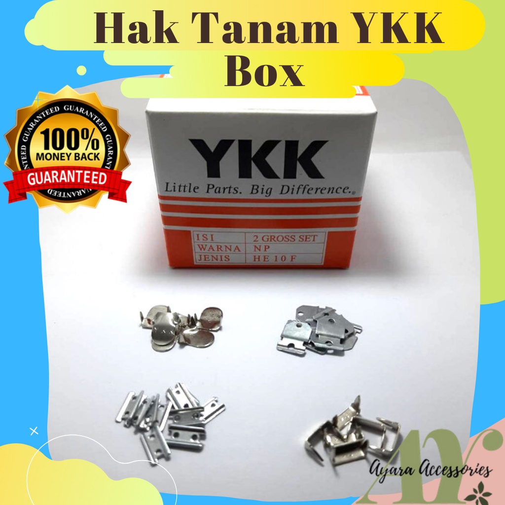 KANCING KAIT YKK HAK TANAM HE 1 BOX ORIGINAL