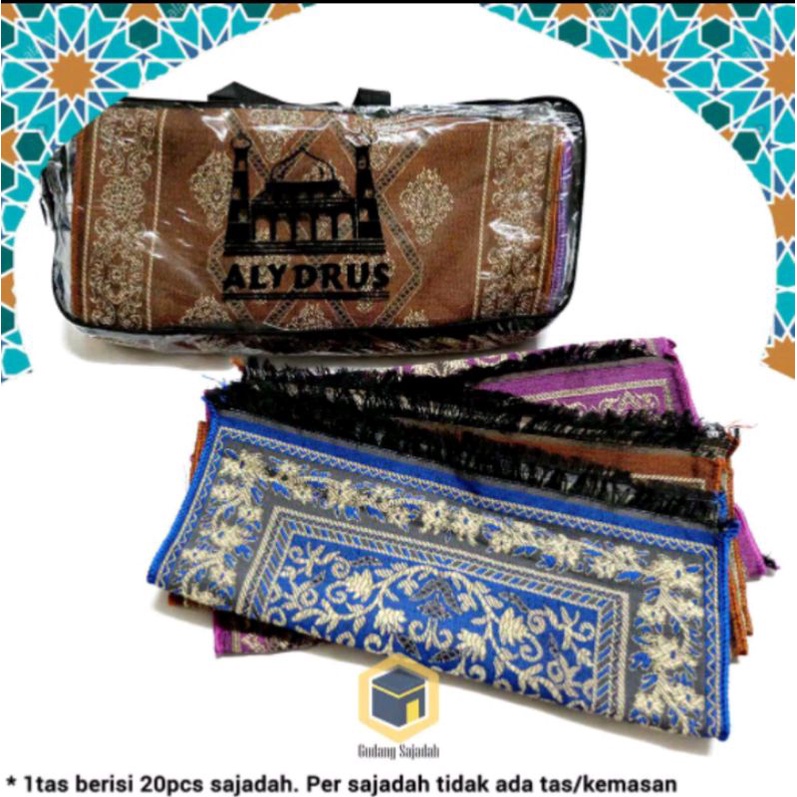 Grosir Sajadah Muka Travel ALYDRUS KECIL 60 x 35 cm Tipis Ringan