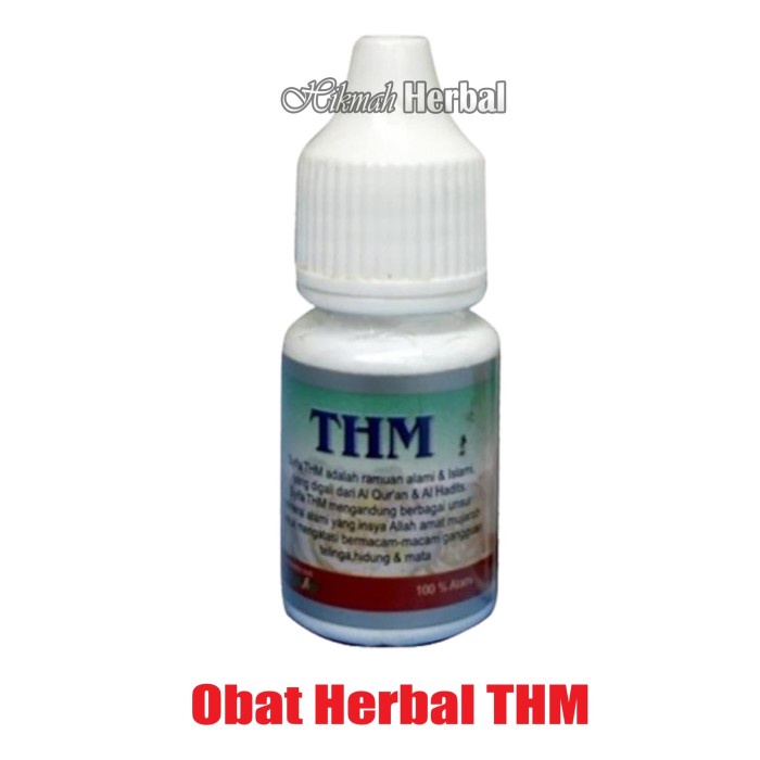 REVERB OBAT HERBAL THM ( TELINGA, HIDUNG, MATA ) / THM ( TELINGA, SANGAT AMPUH