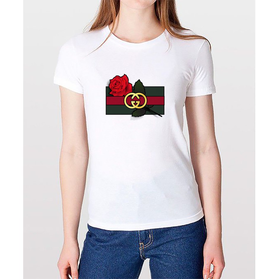 promo terbaru logo bunga kaos wanita model terbaru/t-shirt wanita terbaru/kaos wanita/original/073