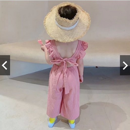 Jumpsui Anak Perempuan / Setelan Jumpsuit Balita Perempuan Ruffle Korea Style Usia 1-5 thn /Jumpsuit Aira