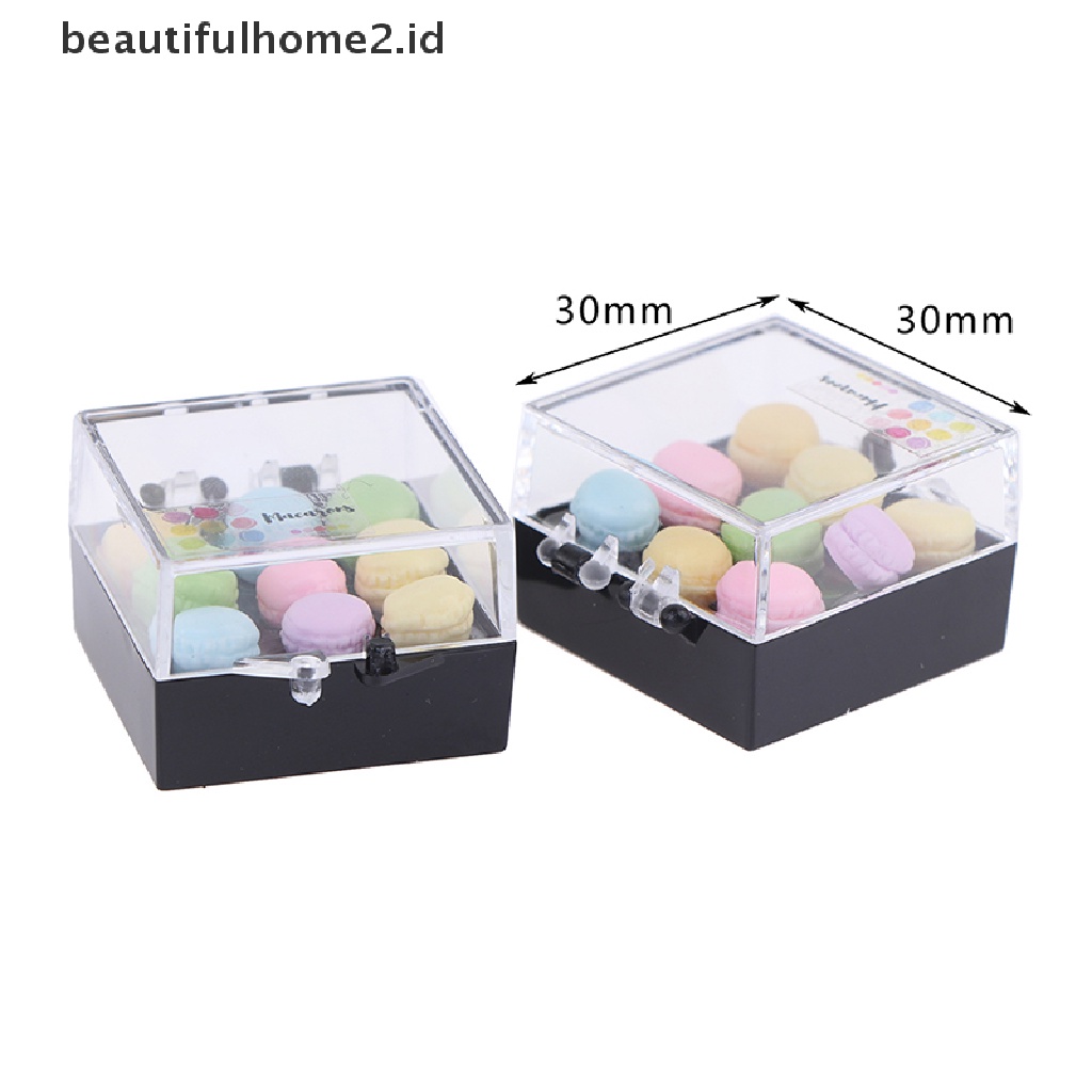 (Beautifulhome2) Buku Literatur Bahasa MandarinId 1 Set Mainan Miniatur Macarons Skala 1: 12 Untuk Dekorasi Dapur Rumah Boneka