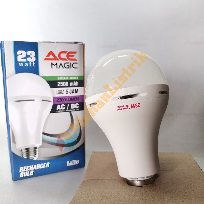 Lampu Bohlam LED Magic AC/DC Emergency ACE 18 Watt 23 Watt - Putih