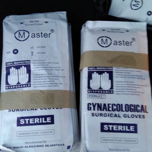 Sarung tangan obgyn steril, sarung tangan  medis, sarung tangan obgyn master