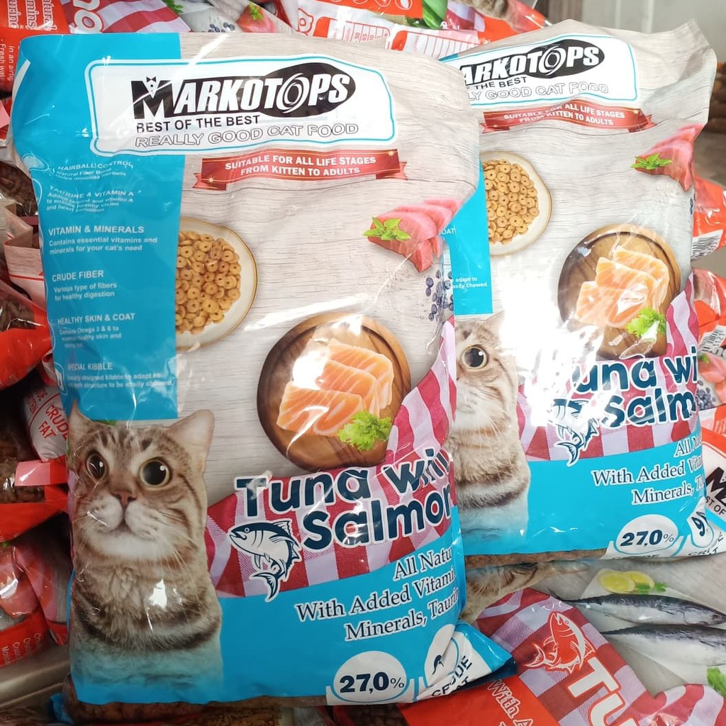 makanan Kucing Markotop salmon repack 1 kg