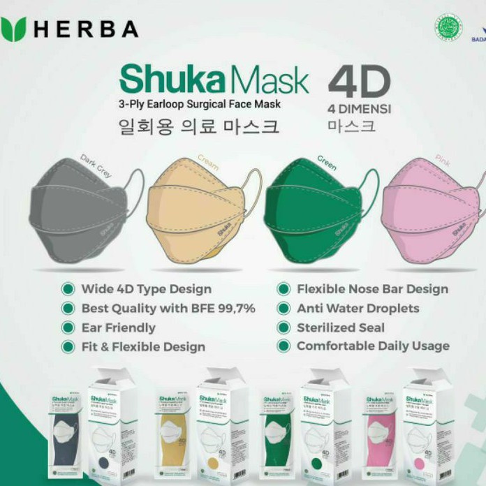 Masker Shuka Mask 4D