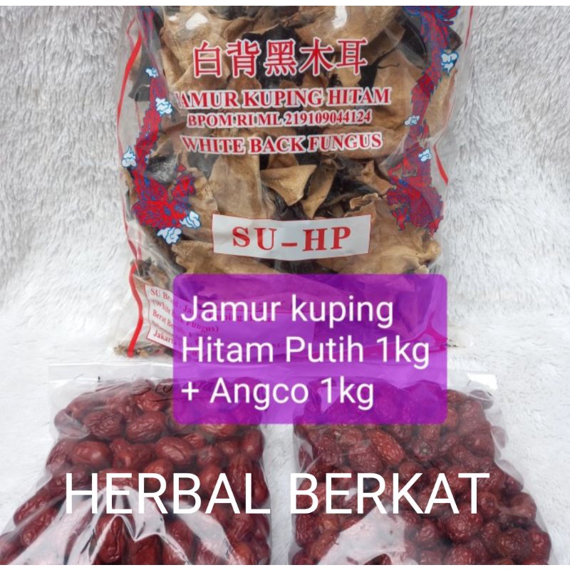 

Jamur Kuping Hitam Putih 1 KG + AngCo 1 KG (Resep Jantung Koroner)