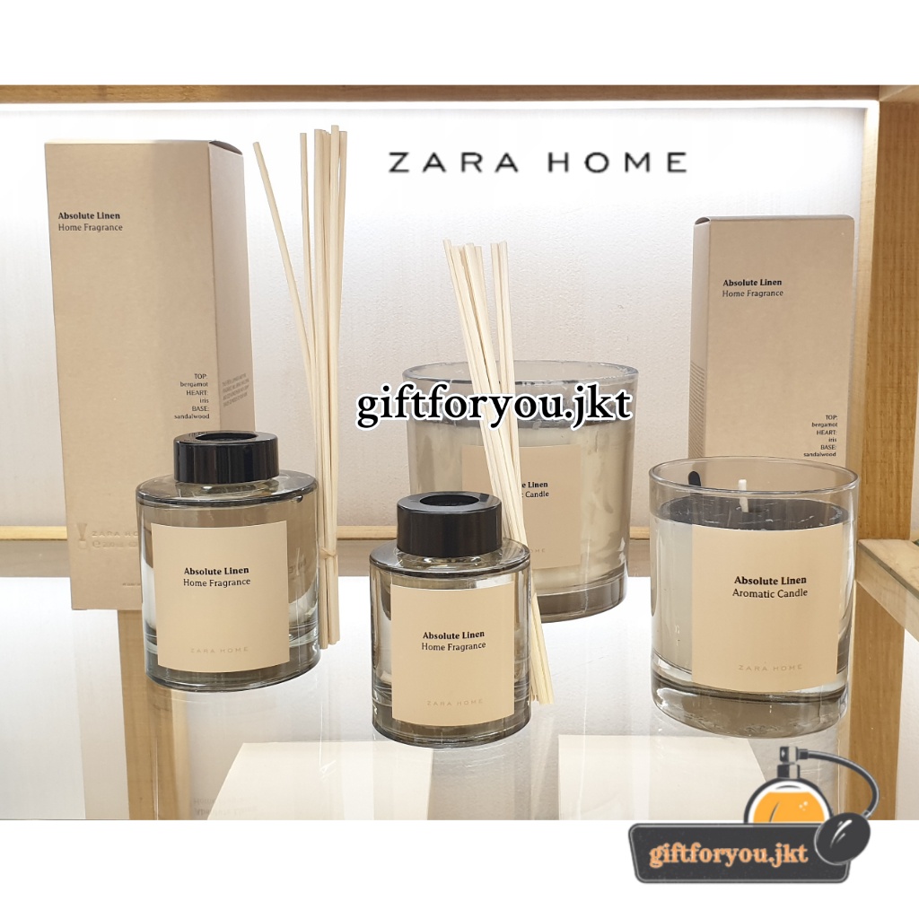 Jual Pengharum Ruangan Zara Home Absolute Linen Fragrance Diffuser dan Spray dan Lilin Aromatic
