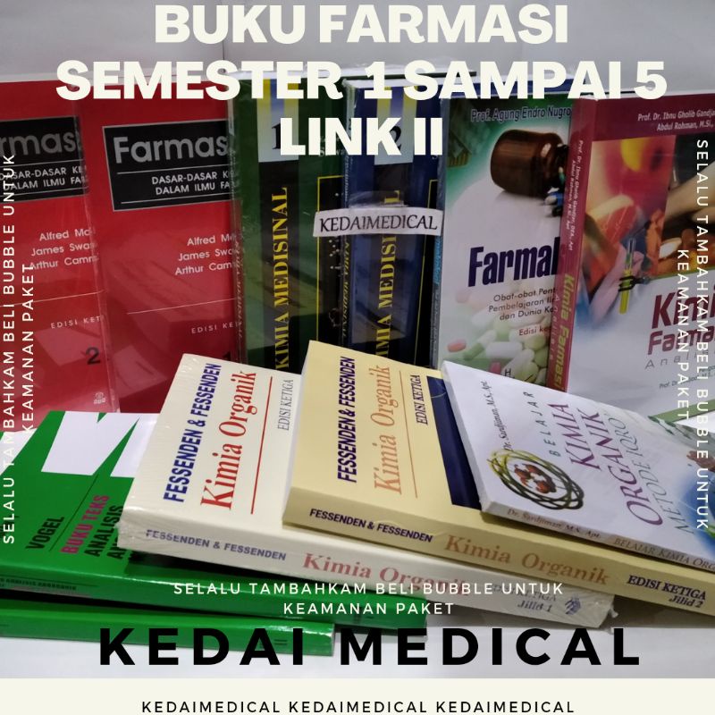 BUKU MAHASISWA FARMASI SEMESTER 1-5 LINK II BEBAS PILIH VARIAN TERMURAH