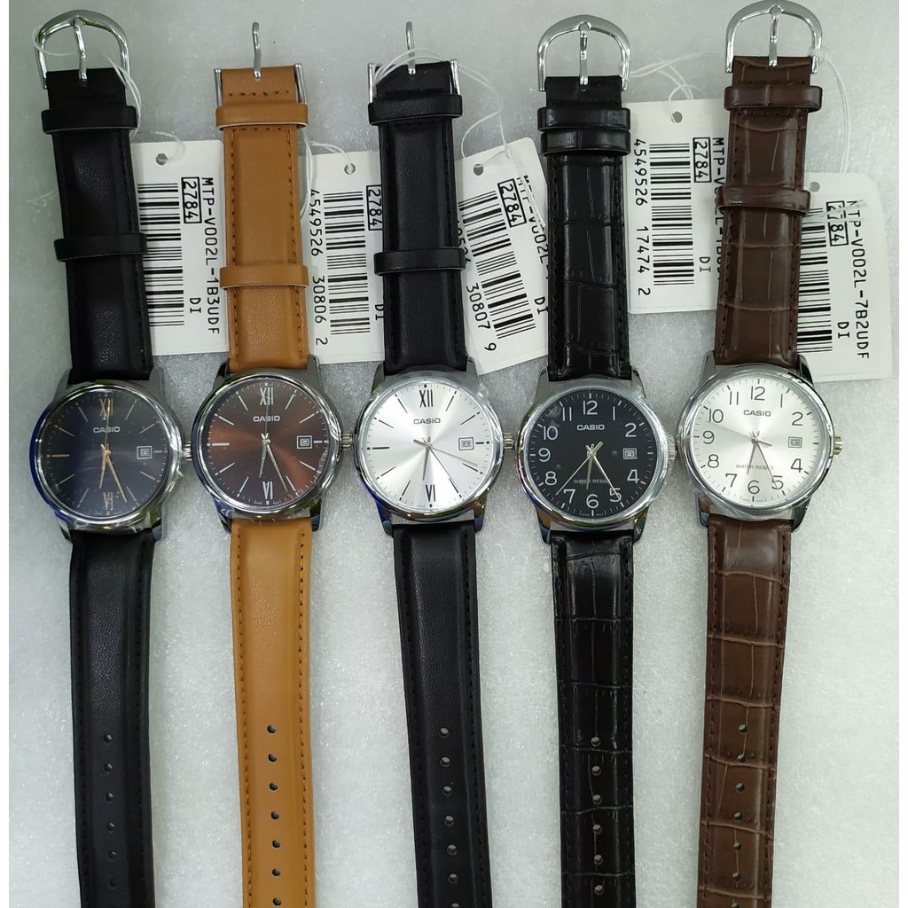 JAM TANGAN PRIA CASIO QUARTZ MTP-V002L-1B3UDF ORIGINAL