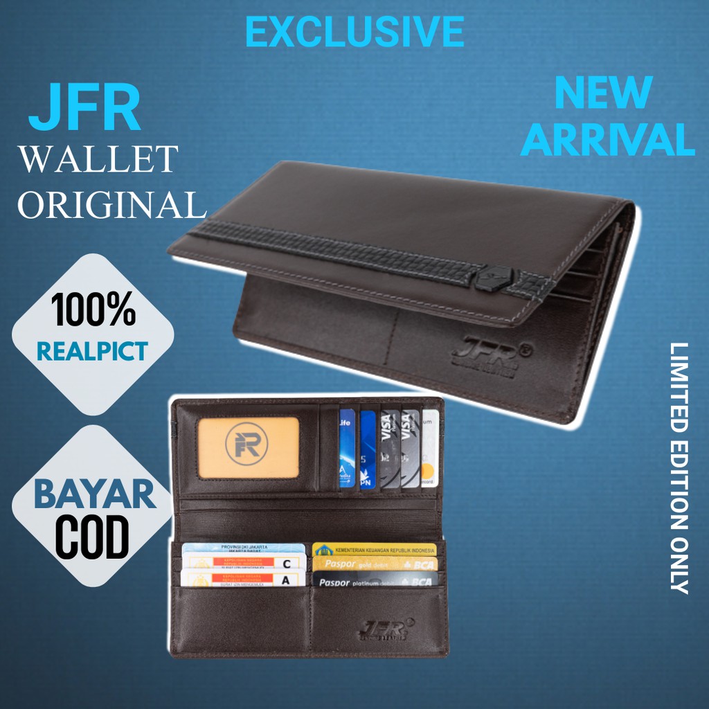 Dompet Kulit Pria Panjang Dompet Kulit Asli Pria Dompet Pria Kulit Asli Panjang JFR JS12