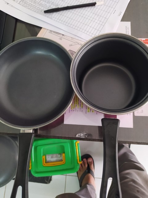 Maspion Pastela Set 2pcs / Teflon Penggorengan 20cm + Panci Susu 14cm Anti Lengket / Kado Pernikahan