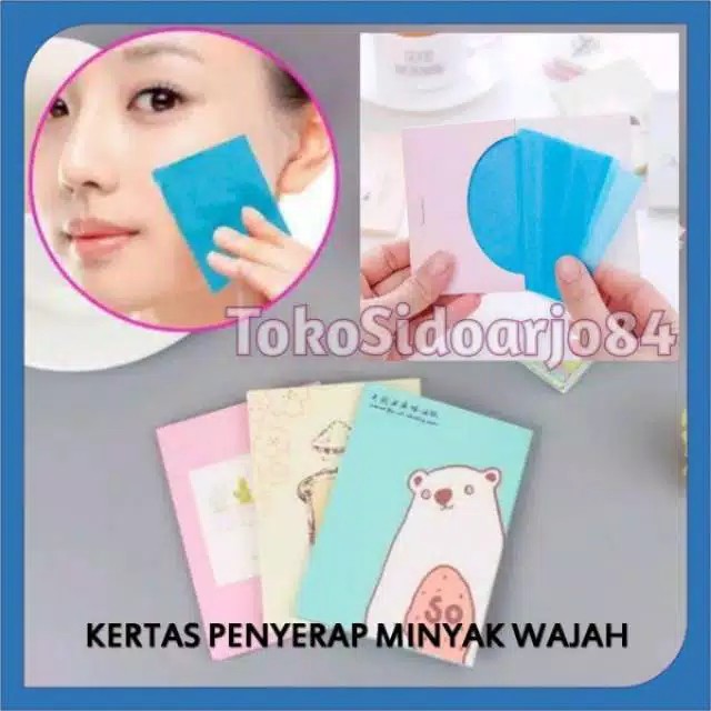 Kertas Minyak Wajah Isi 50 Lembar Penyerap Muka Berminyak Murah Cod