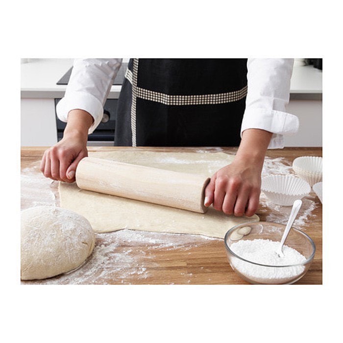Rolling pin adonan kue penggiling adonan, Rolling pin gagang kayu