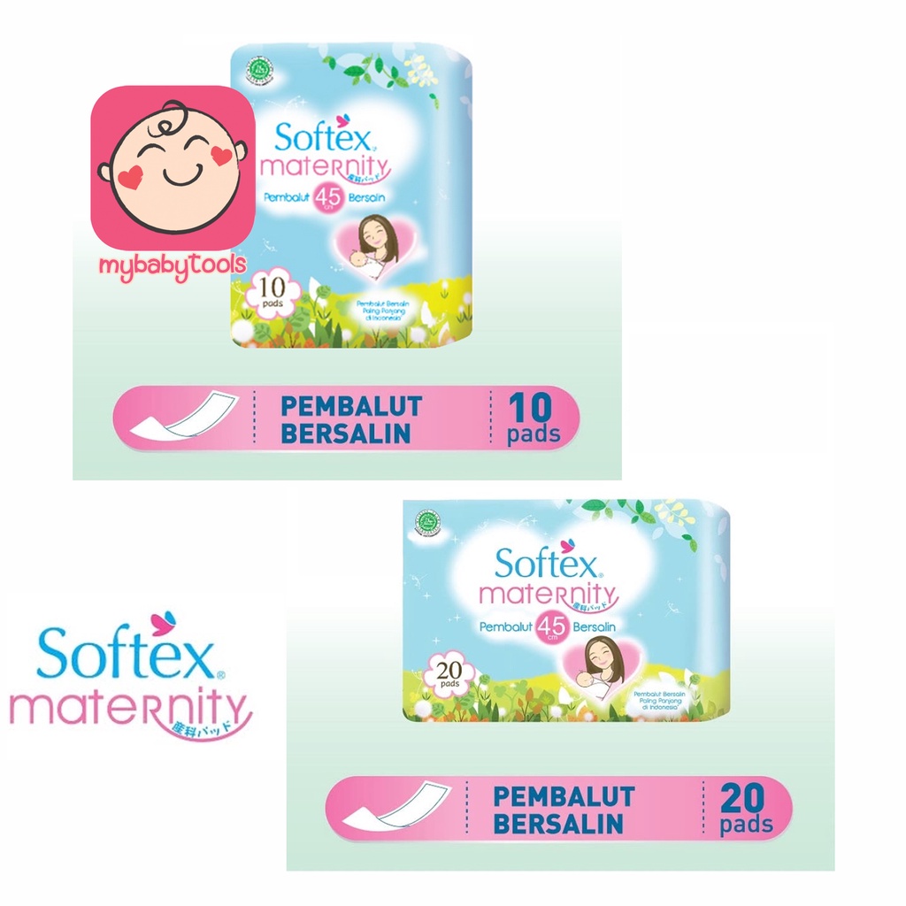 SOFTEX MATERNITY PEMBALUT 45CM 20S 10S BERSALIN HAMIL NIFAS