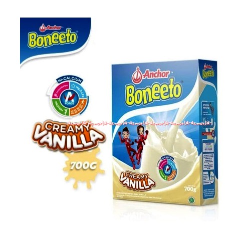 Boneeto Anchor 700gr Susu Boneto Vanila Bubuk Creamy Vanilla Yummy Choco Boneto Coklat Chocolate Ancor