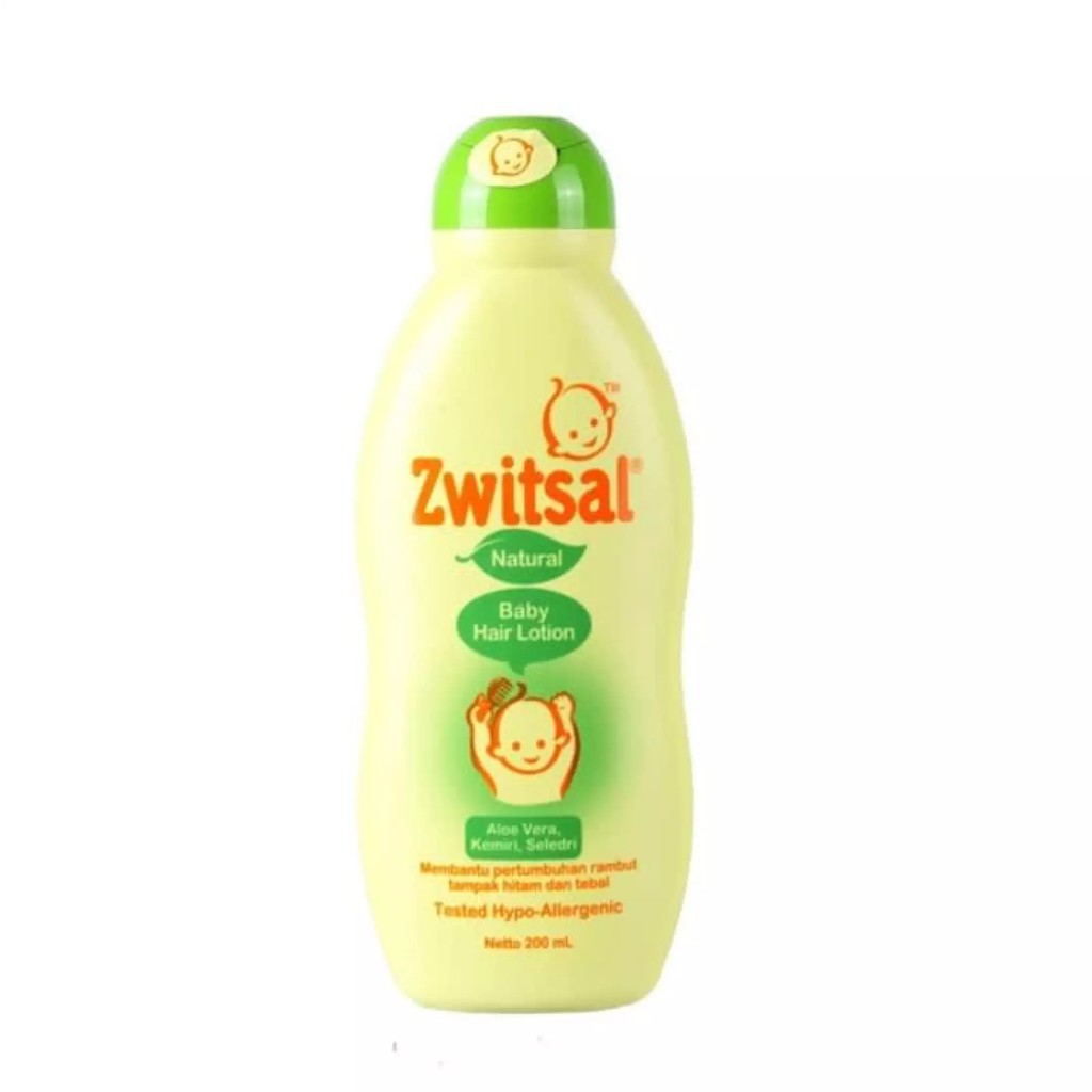 Albama - Zwitsal Hair Lotion 200ml With Aloe Vera / Minyak Rambut Bayi Anak / inyak Kemiri Rambut