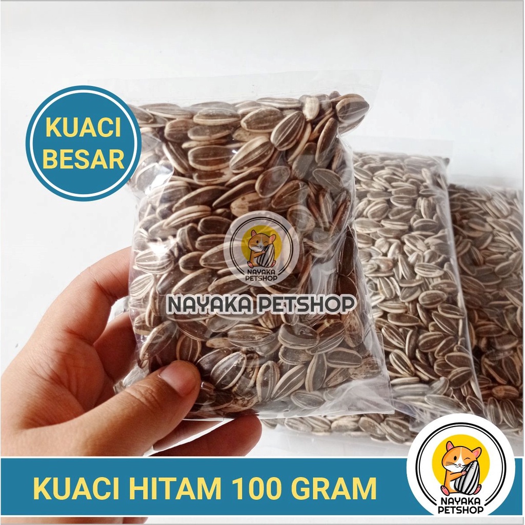 Kuaci Hamster Hitam 100 gr Snack Makanan Hamster Pakan Murah